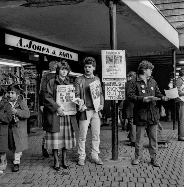 Political Campaigning in Blackburn Town Centre