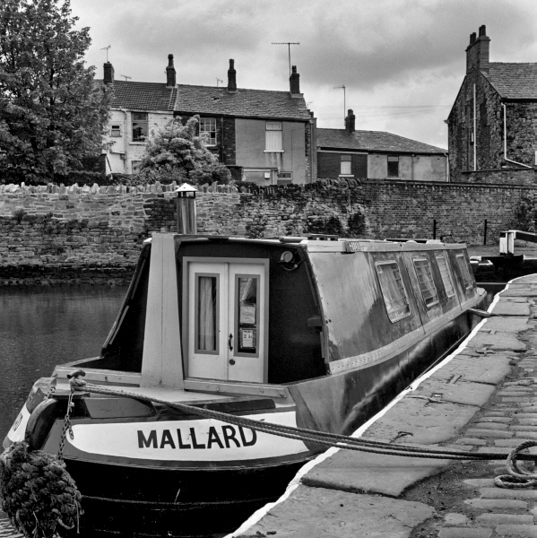 Barge on Leeds Liverpool Canal, off Bolton Road - Blackburn - A Town and its People by Christopher John Ball