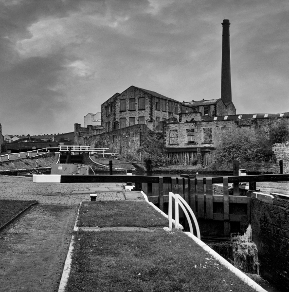 Locks on Leeds Liverpool Canal, off Bolton Road - Blackburn - A Town and its People by Christopher John Ball