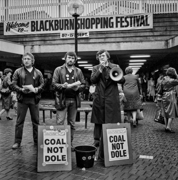 Jack Straw MP supporting striking Miners 1982 - Blackburn - A Town and its People by Christopher John Ball