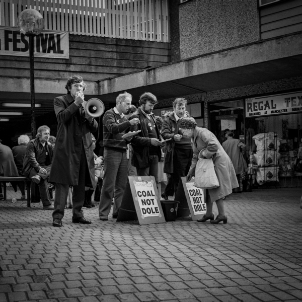 Jack Straw MP supporting Miners and calling for donations - Blackburn - A Town and its People by Christopher John Ball