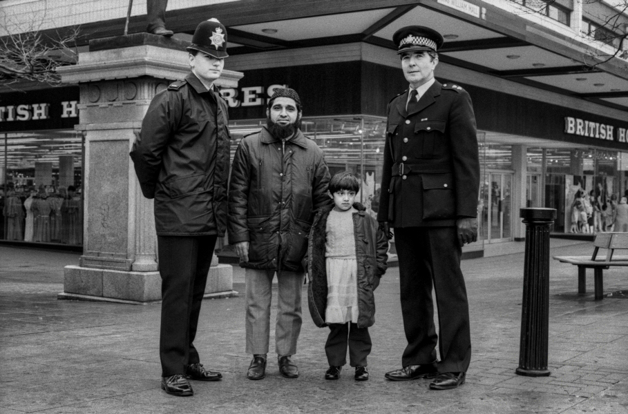 Police Officers with father and child - Blackburn - A Town and its People by Christopher John Ball