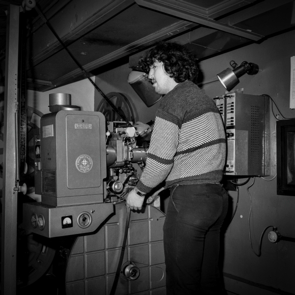 Inside Former Classic Cinema, Blackburn - showing projection room