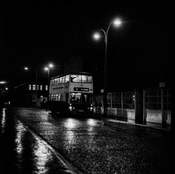 Blackburn Boulevard at night - Blackburn a Town and its People Photographic Study