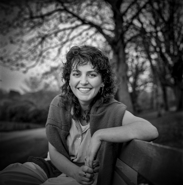 Young woman in Corporation Park - Blackburn a Town and its People Photographic Study