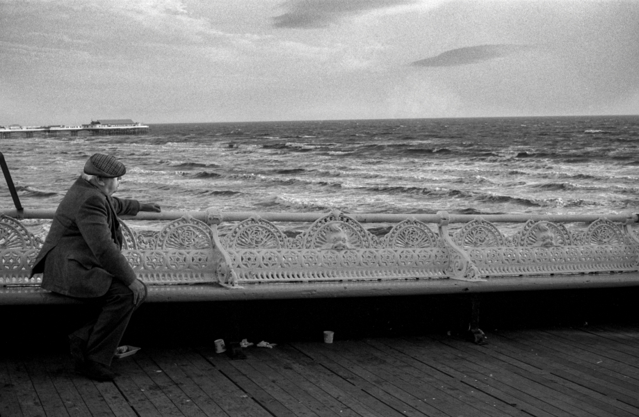 Old man on North Pier, Blackpool 1987 From British Coastal Resorts - Photographic Essay by Christopher John Ball