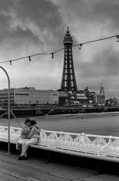 Young Couple on North Pier Blackpool 1988 From British Coastal Resorts - Photographic Essay by Chris Ball