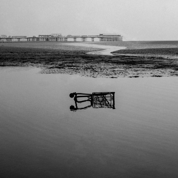 Discarded Shopping Trolley, Blackpool 1986