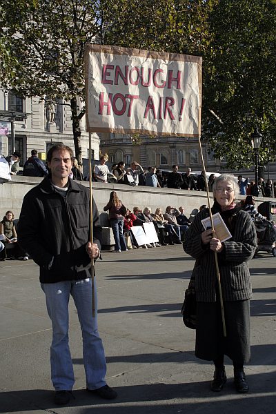 'London - A City and its People' - Climate Change Demo Trafalgar Square 6th November 2006 - A photographic study by Christopher John Ball - Photographer and Writer