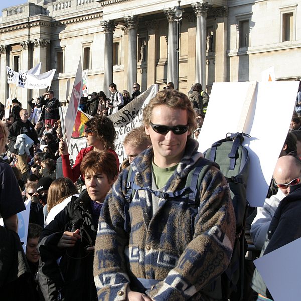 'London - A City and its People' - Climate Change Demo Trafalgar Square 6th November 2006 - A photographic study by Christopher John Ball - Photographer and Writer