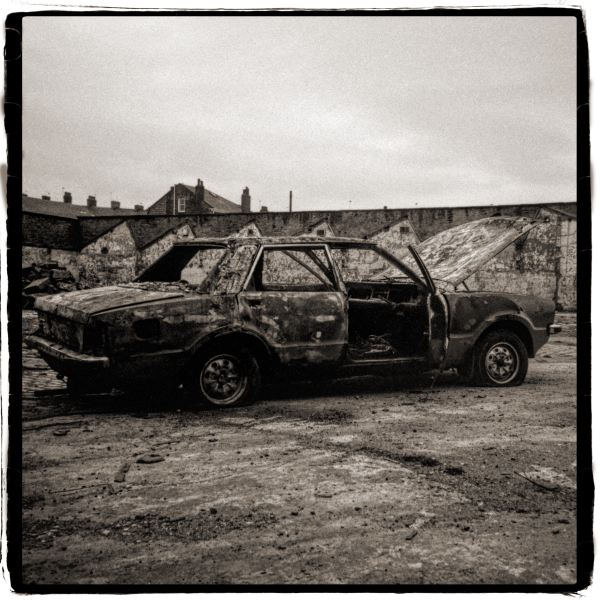 Burnt Car from Discarded: Photographic Essay by Christopher John Ball - Photographer & Writer