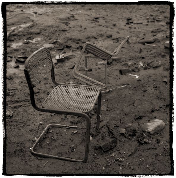 Chairs River Bank from Discarded: Photographic Essay by Christopher John Ball - Photographer & Writer