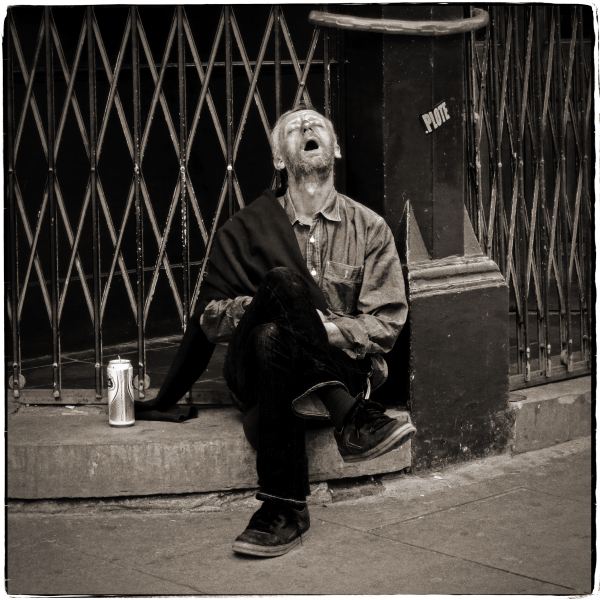 Rough Sleeper in Camden, London from Discarded: Photographic Essay by Christopher John Ball - Photographer & Writer
