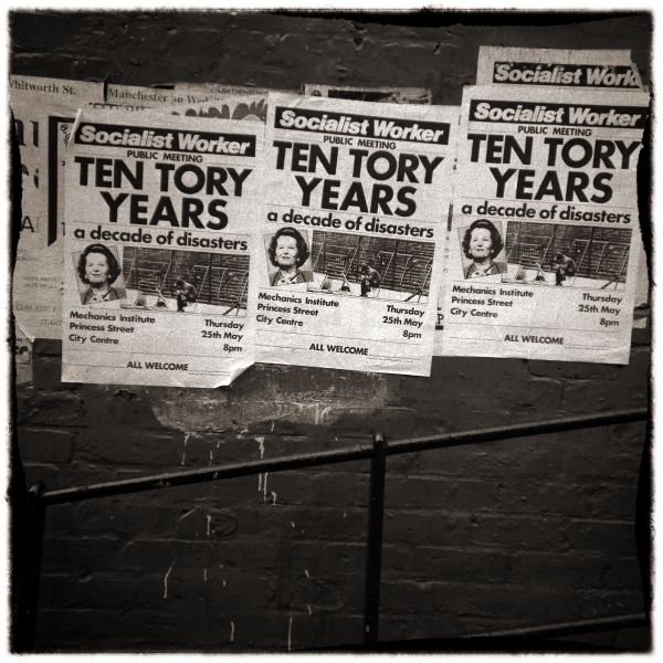 Ten Tory Years Poster from 1980's from Discarded - a Photographic Essay by Christopher John Ball Photographer and Writer