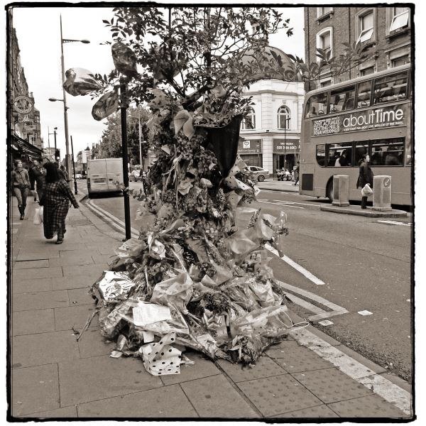 Murder Memorial at Kilburn, London - from Discarded - a Photographic Essay by Christopher John Ball Photographer and Writer