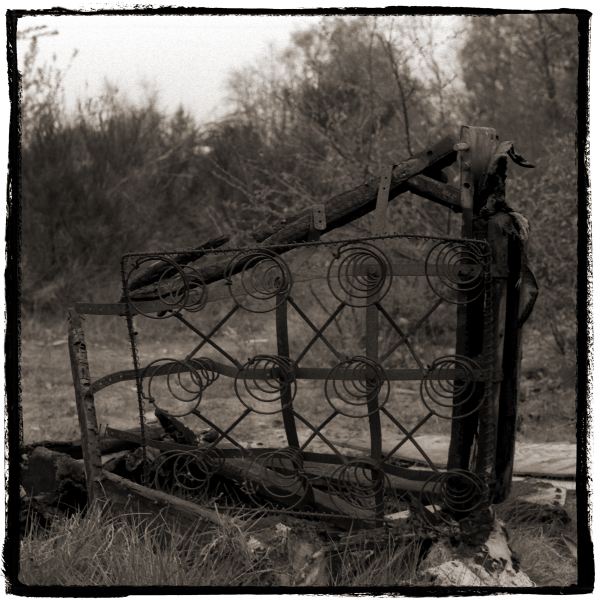 Metal Sofa Frame from Discarded a photographic essay by Christopher John Ball Photographer and Writer