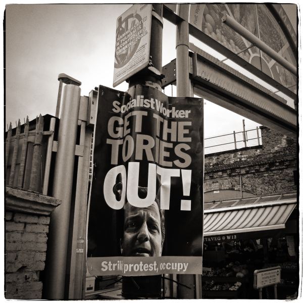 Get the Tories Out poster from Discarded - a photographic essay by Christopher John Ball Writer and Photographer