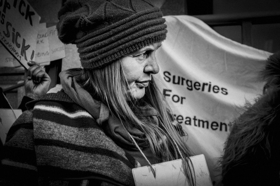 Boycott Workfare, DPAC and Mental Health Resistance Network - 4 March 2016 City Road Surgery, London - Photographs by Christopher John Ball