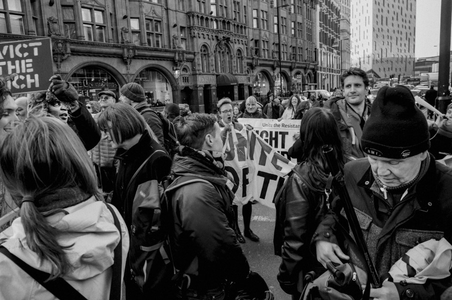 Boycott Workfare, DPAC and Mental Health Resistance Network - 4 March 2016 Road Block, Old Street, London - Photographs by Christopher John Ball