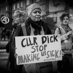 Boycott Workfare, DPAC and Mental Health Resistance Network - 4 March 2016 Road Block, Old Street, London - Photographs by Christopher John Ball