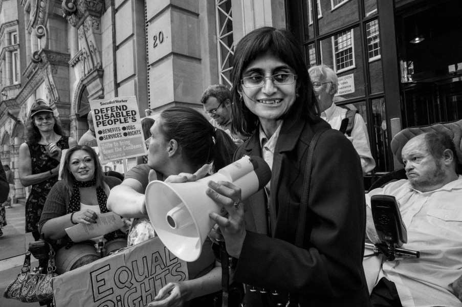 DPAC demonstration outside Department for Education, London. 4th September 2013