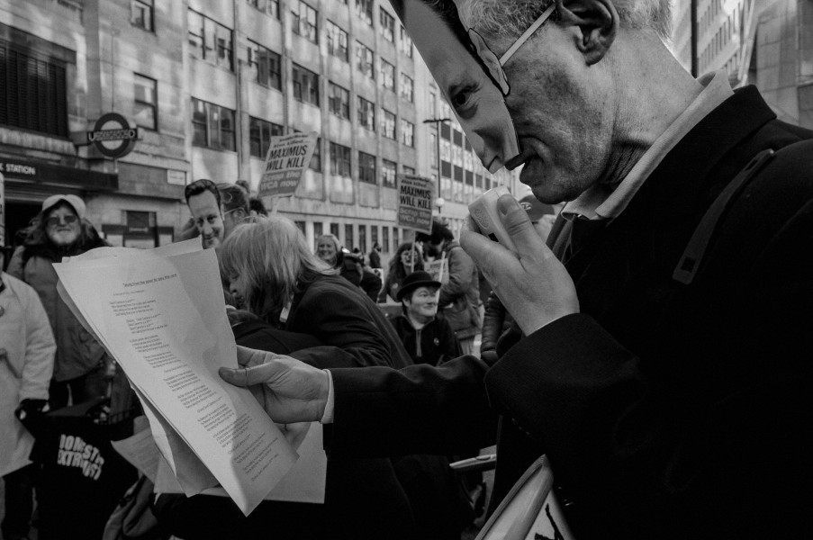 DPAC - Demonstration at Maximus Offices, London 2nd March 2015 Photographs by Christopher John Ball