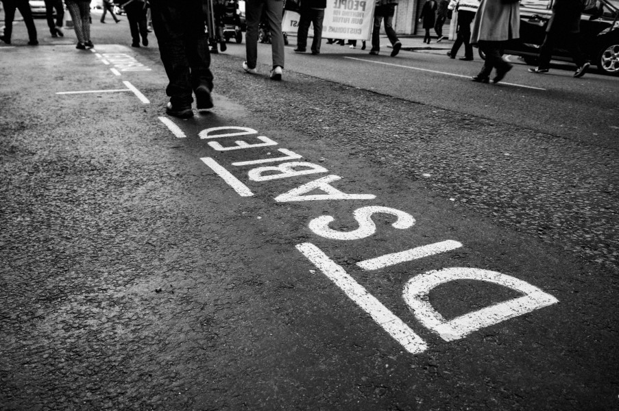 DPAC - Demonstration at Maximus Offices, London 2nd March 2015 Photographs by Christopher John Ball