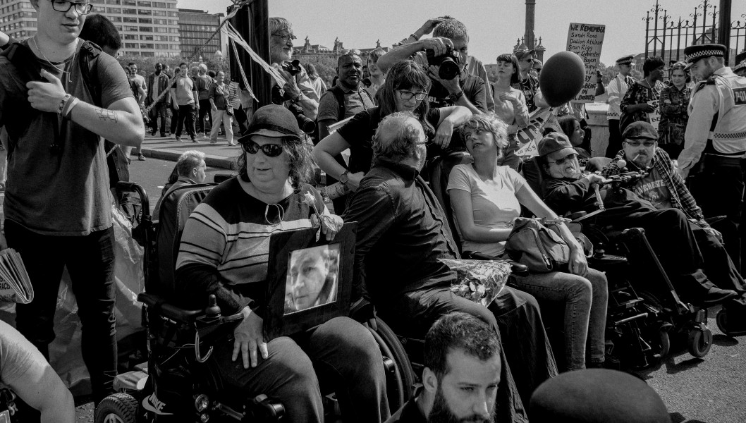 DPAC - Rights Not Games - A Week Of Action - September 4th-10th 2016 Westminster Bridge. the UK became the first country in the world to be investigated by the United Nations for grave and systematic violations of Disabled people’s rights. Photographs by Christopher John Ball - Part Two