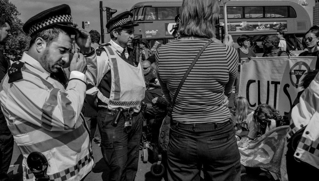 DPAC - Rights Not Games - A Week Of Action - September 4th-10th 2016 Westminster Bridge. the UK became the first country in the world to be investigated by the United Nations for grave and systematic violations of Disabled people’s rights. Photographs by Christopher John Ball - Part Two