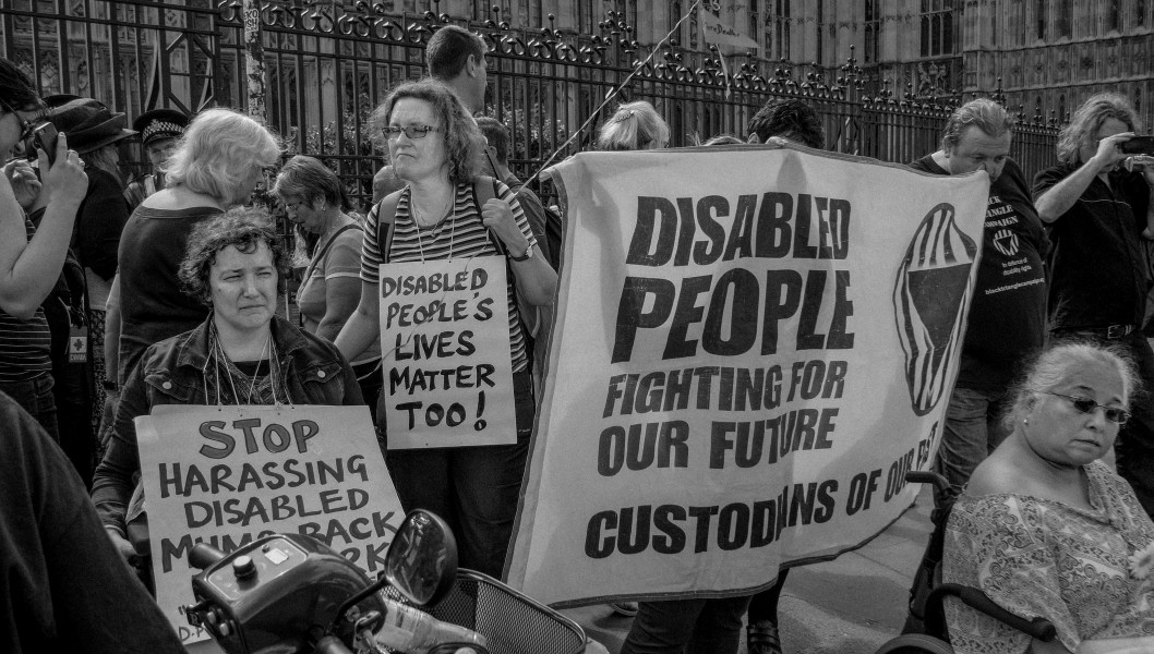 DPAC - Rights Not Games - A Week Of Action - September 4th-10th 2016 Westminster Bridge. the UK became the first country in the world to be investigated by the United Nations for grave and systematic violations of Disabled people’s rights. Photographs by Christopher John Ball - Part Two