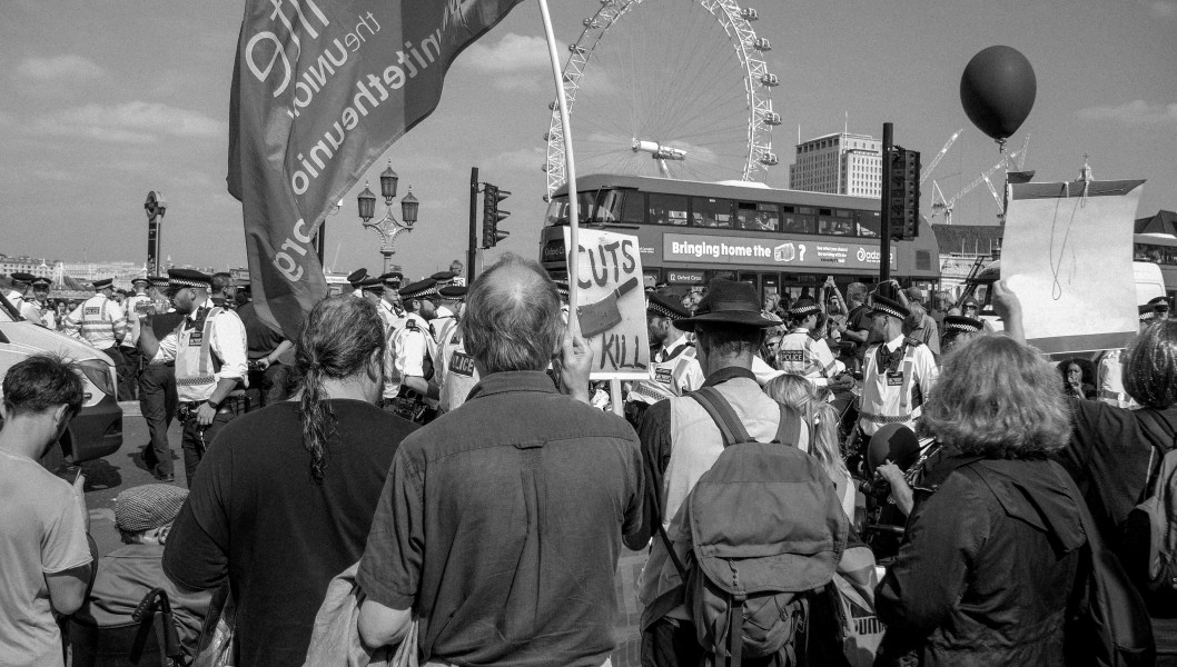 DPAC - Rights Not Games - A Week Of Action - September 4th-10th 2016 Westminster Bridge. the UK became the first country in the world to be investigated by the United Nations for grave and systematic violations of Disabled people’s rights. Photographs by Christopher John Ball - Part Two