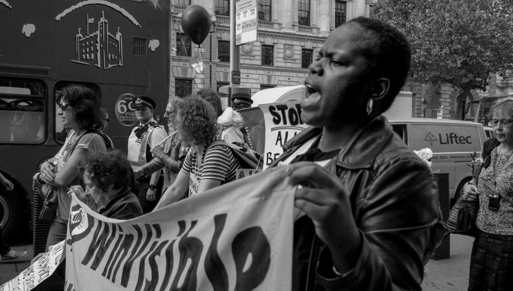 DPAC - Rights Not Games - A Week Of Action - September 4th-10th 2016 Westminster Bridge. the UK became the first country in the world to be investigated by the United Nations for grave and systematic violations of Disabled people’s rights. Photographs by Christopher John Ball