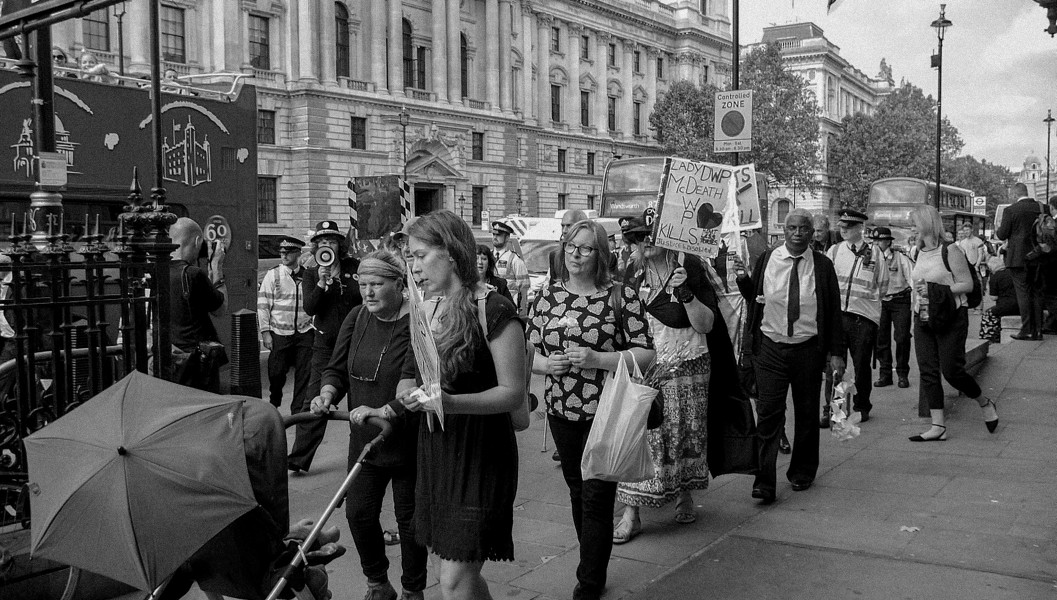 DPAC - Rights Not Games - A Week Of Action - September 4th-10th 2016 Westminster Bridge. the UK became the first country in the world to be investigated by the United Nations for grave and systematic violations of Disabled people’s rights. Photographs by Christopher John Ball