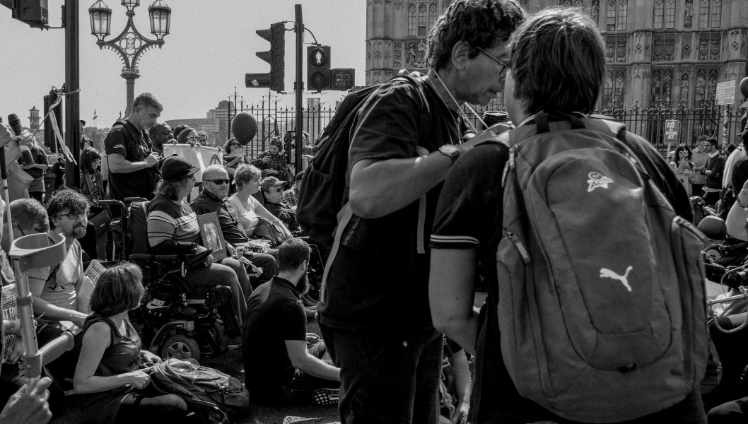 DPAC - Rights Not Games - A Week Of Action - September 4th-10th 2016 Westminster Bridge. the UK became the first country in the world to be investigated by the United Nations for grave and systematic violations of Disabled people’s rights. Photographs by Christopher John Ball - Part Two