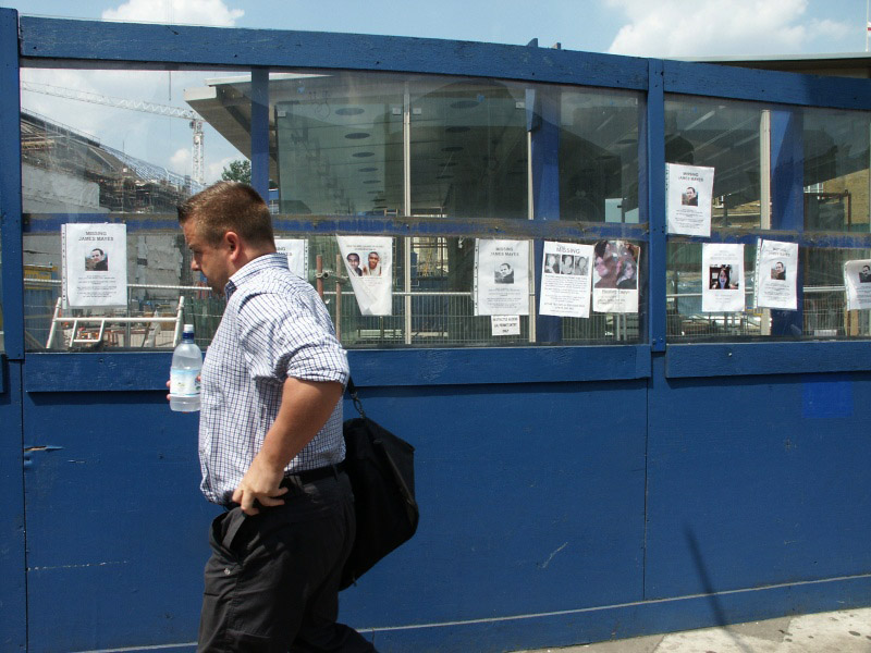 London - A City and its People - Terrorist Bombings, Kings Cross, 2 Minutes Silence July 2005 - A photographic study by Christopher John Ball - Photographer and Writer