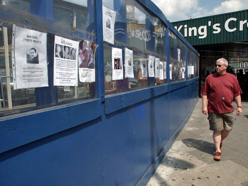 London - A City and its People - Terrorist Bombings, Kings Cross, 2 Minutes Silence July 2005 - A photographic study by Christopher John Ball - Photographer and Writer