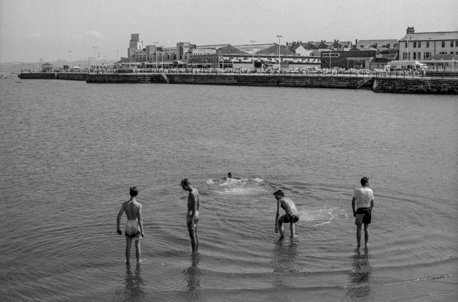 Bathers, New Brighton 1988 From British Coastal Resorts - Photographic Essay by Christopher John Ball