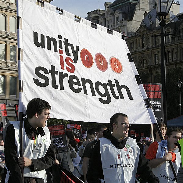 Student Demonstration against Fees at Trafalgar Square 6th October 2006 - London - A City and its People A photographic study by Christopher John Ball - Photographer and Writer