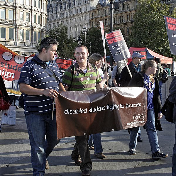 Student Demonstration against Fees at Trafalgar Square 6th October 2006 - London - A City and its People A photographic study by Christopher John Ball - Photographer and Writer