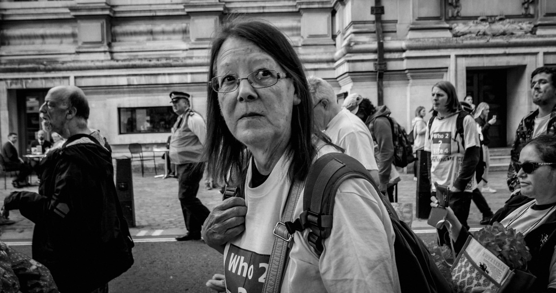 DPAC 'Trash The Tories' Demonstration 2017 General Election, London. 2nd May 2017 - Part One - Road Block.