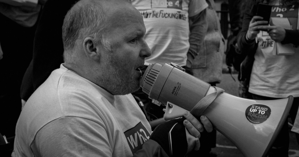 DPAC 'Trash The Tories' Demonstration 2017 General Election, London. 2nd May 2017 - Part One - Road Block.