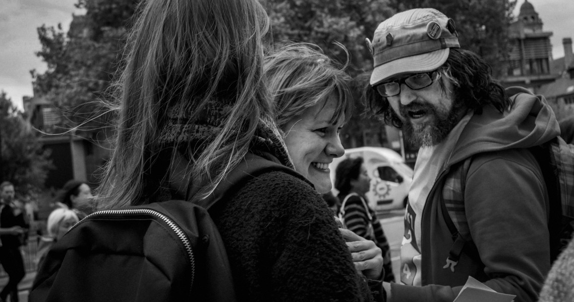 DPAC 'Trash The Tories' Demonstration 2017 General Election, London. 2nd May 2017 - Part One - Road Block.