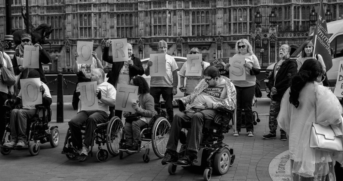 DPAC 'Trash The Tories' Demonstration 2017 General Election, London. 2nd May 2017 - Part One - Old Palace Yard.