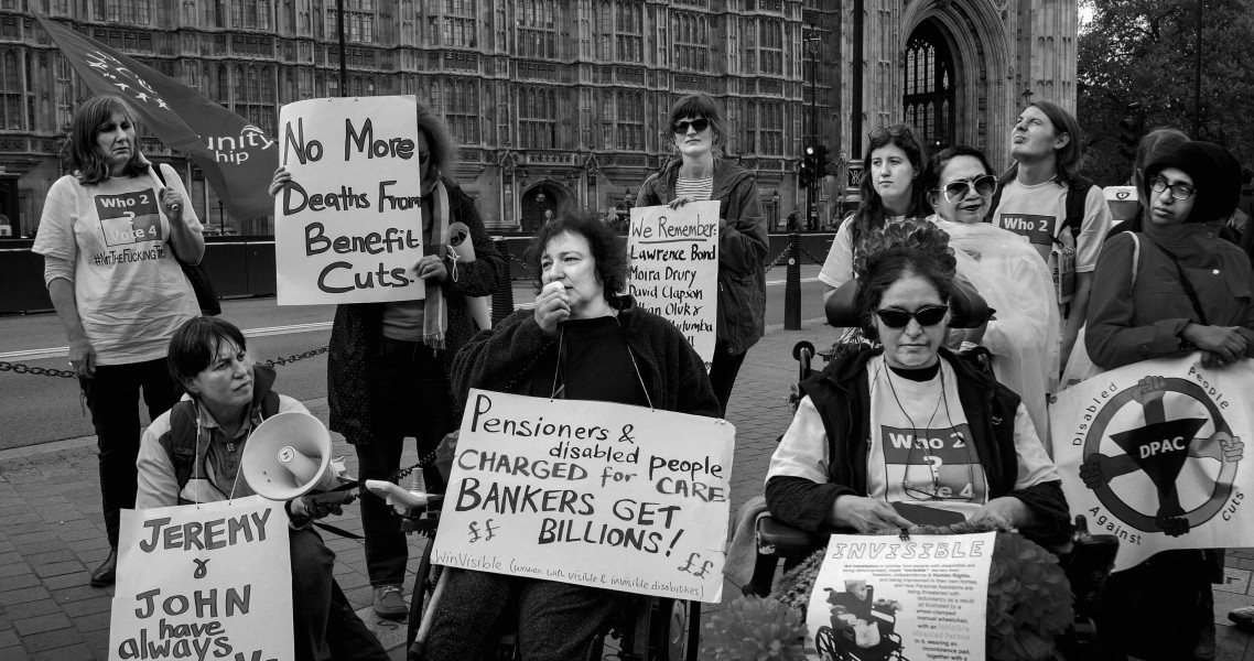 DPAC 'Trash The Tories' Demonstration 2017 General Election, London. 2nd May 2017 - Part One - Old Palace Yard.