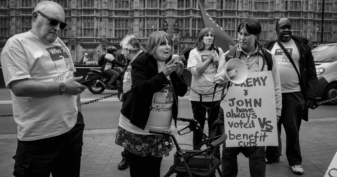 DPAC 'Trash The Tories' Demonstration 2017 General Election, London. 2nd May 2017 - Part One - Old Palace Yard.