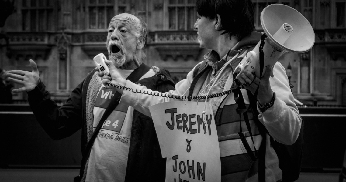 DPAC 'Trash The Tories' Demonstration 2017 General Election, London. 2nd May 2017 - Part One - Old Palace Yard.