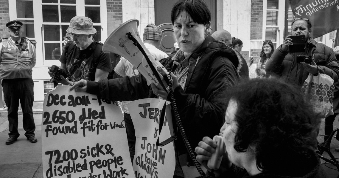 DPAC 'Trash The Tories' Demonstration 2017 General Election, London. 2nd May 2017 - Part Four - Outside Conservative Party HQ.