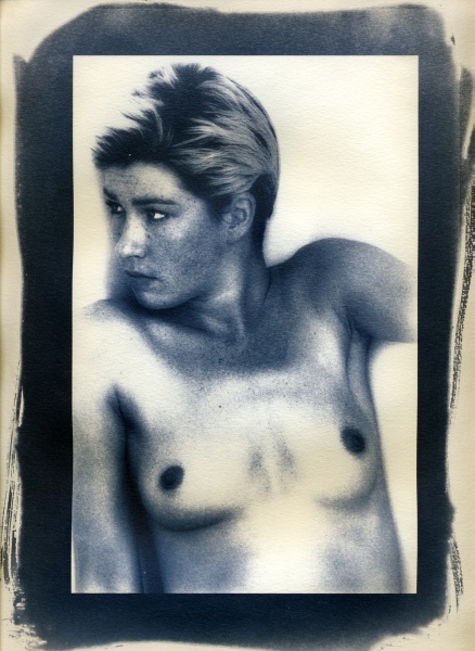 Cyanotype Nude - 6 - Fine Art Flower Photographs by Christopher John Ball - Photographer & Writer