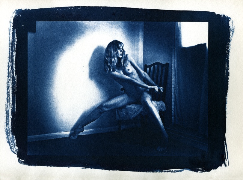 Nude Cyanotype - 7 Cyanotype Flower and Nude Photographs by Christopher John Ball - Photographer & Writer