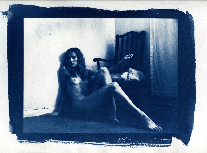 Nude Cyanotype - 8 Cyanotype Flower and Nude Photographs by Christopher John Ball - Photographer & Writer